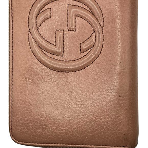 30. Gucci Pink Interlocking Soho Leather Wallet - Picture 10 of 14